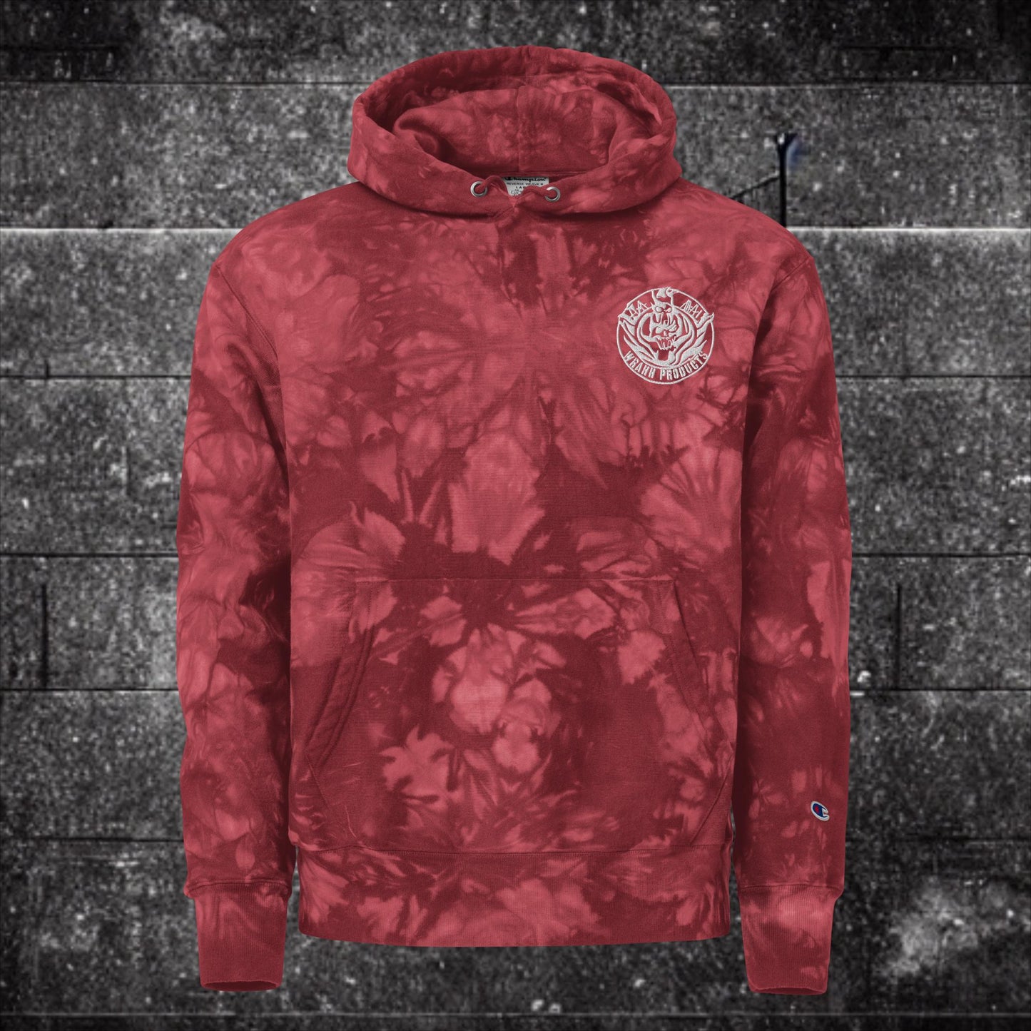 Wrahh tie-dye hoodie