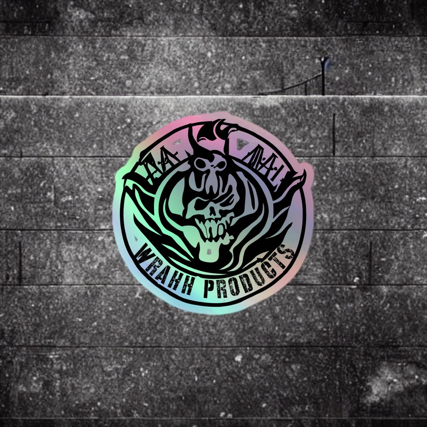 Wrahh Holographic Sticker