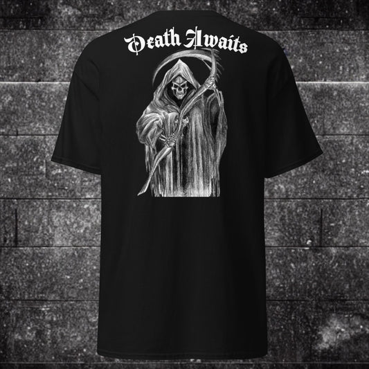 Death Awaits T Shirt