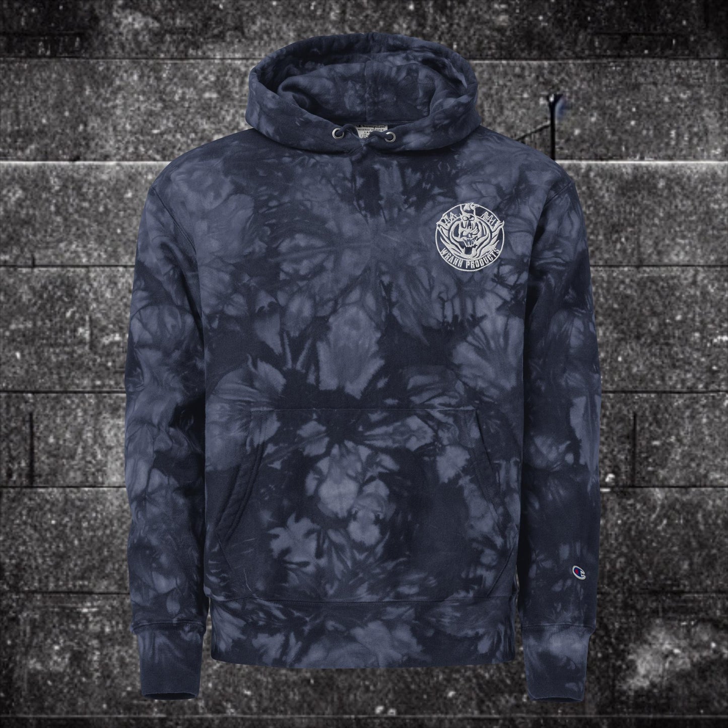 Wrahh tie-dye hoodie